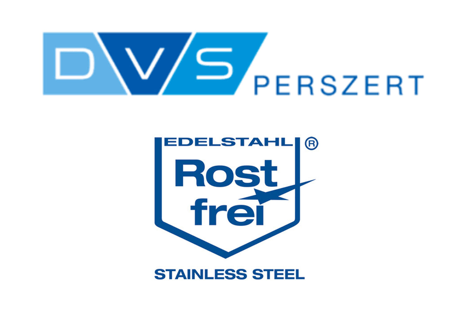 Logo DVS zertifiziert Edelstahl rostfrei