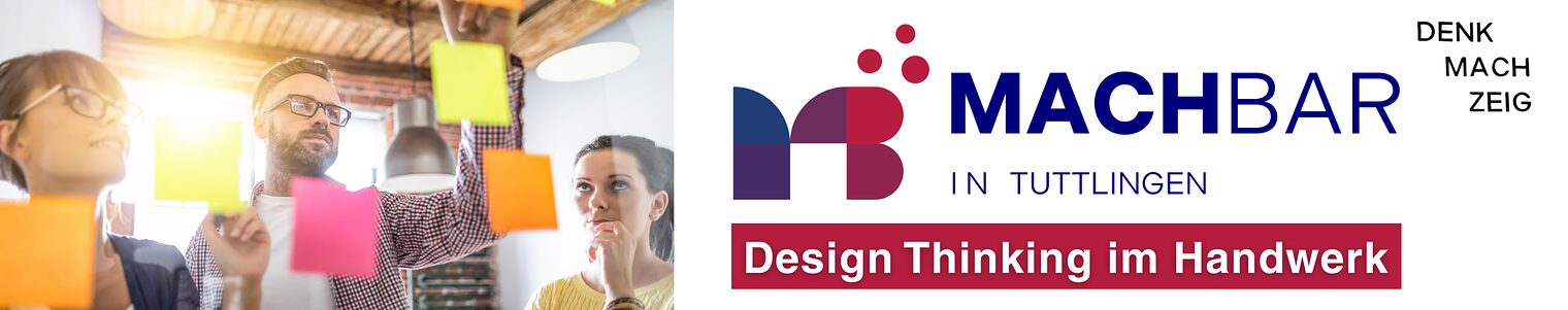 Banner Design Thinking im Handwerk (Machbar Tuttlingen)