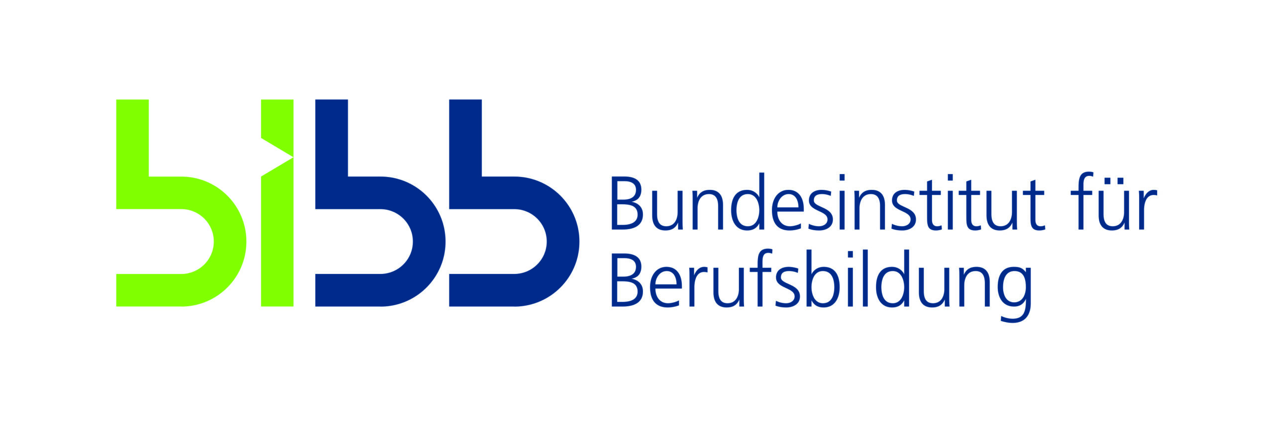 Logo des Bundesinstituts für Berufsbildung (BIBB) mit grün-blauem Schriftzug.