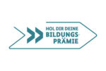 Bildungsprämie Logo Logo Bildungsprämie mit dem Slogan 'Hol dir deine Bildungsprämie'