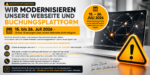 Hinweis zur Systemumstellung – Webseite und Online-Buchung | BBT Tuttlingen Informationsbanner der BBT Tuttlingen zur Systemumstellung: Online-Buchungen sind vom 15. bis voraussichtlich 26. Juli 2026 aufgrund der Umstellung der Webseite und Buchungsplattform vorübergehend nicht möglich.
